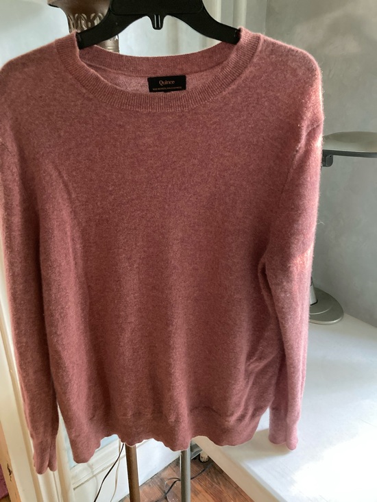 Quince Sweaters - Quince Women's Crewneck Cashmere Sweater - Rosewood